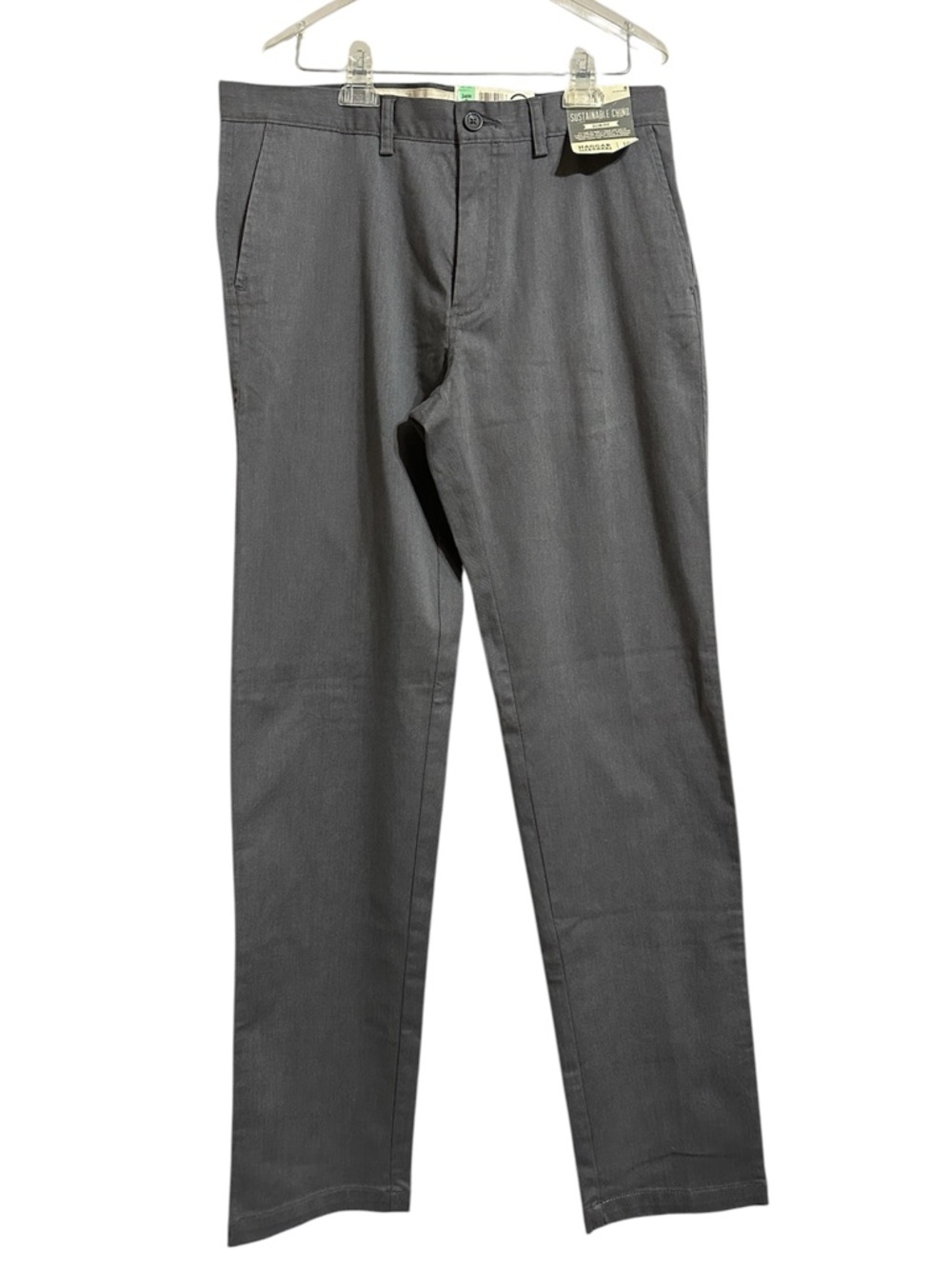 Haggar Life Gray Sustainable Chino Size 34W/34L NWT